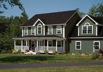 Brown and Green House