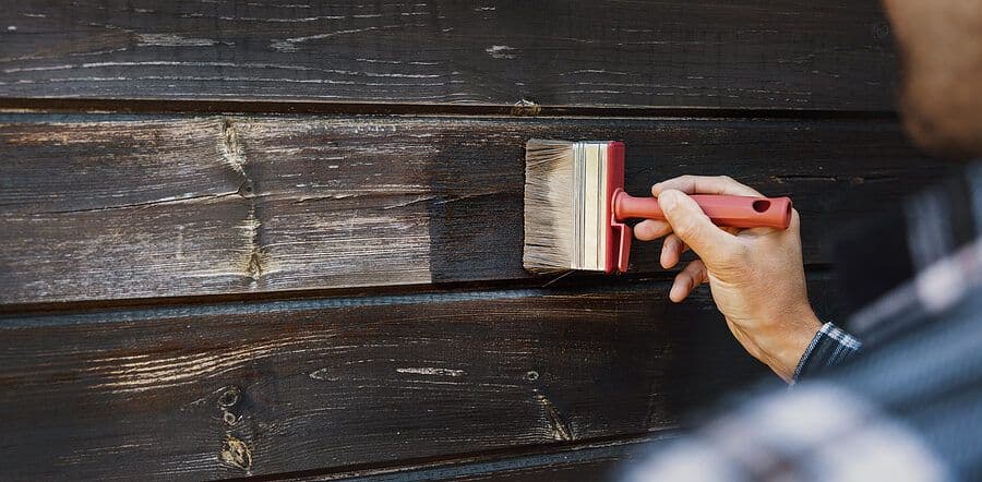 Paintbrush on Wood